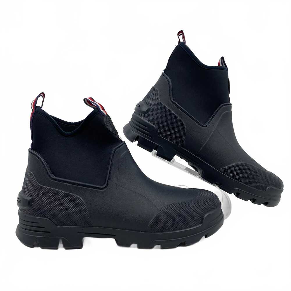 Tommy Hilfiger Navy Blue Ankle Rain Boots | Womens 8